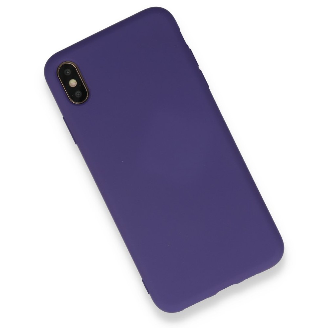 iPhone XS Max Kılıf Nano içi Kadife Silikon - Mor