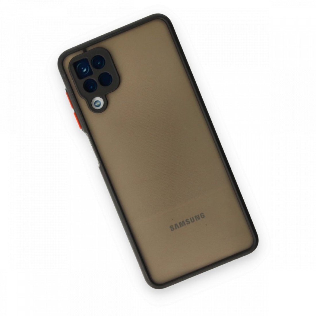 Samsung Galaxy A12 Kılıf Montreal Silikon Kapak - Siyah Samsung Galaxy A12 Kılıf Montreal Silikon Kapak - Siyah