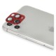  iPhone 11 Pro Pers Alüminyum Kamera Lens - Kırmızı