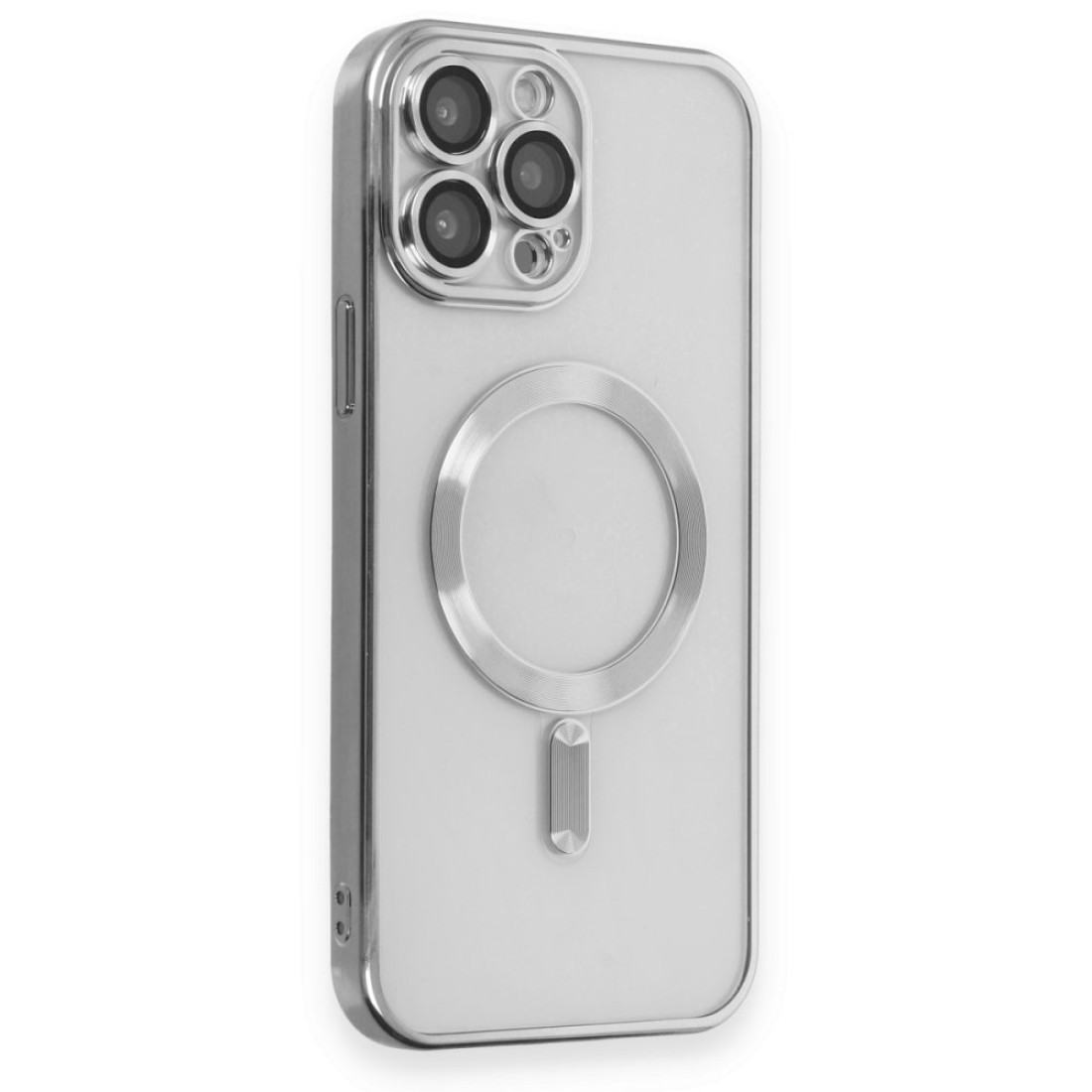 iPhone 15 Pro Max Kılıf Kross Magneticsafe Kapak - Gümüş iPhone 15 Pro Max Kılıf Kross Magneticsafe Kapak - Gümüş