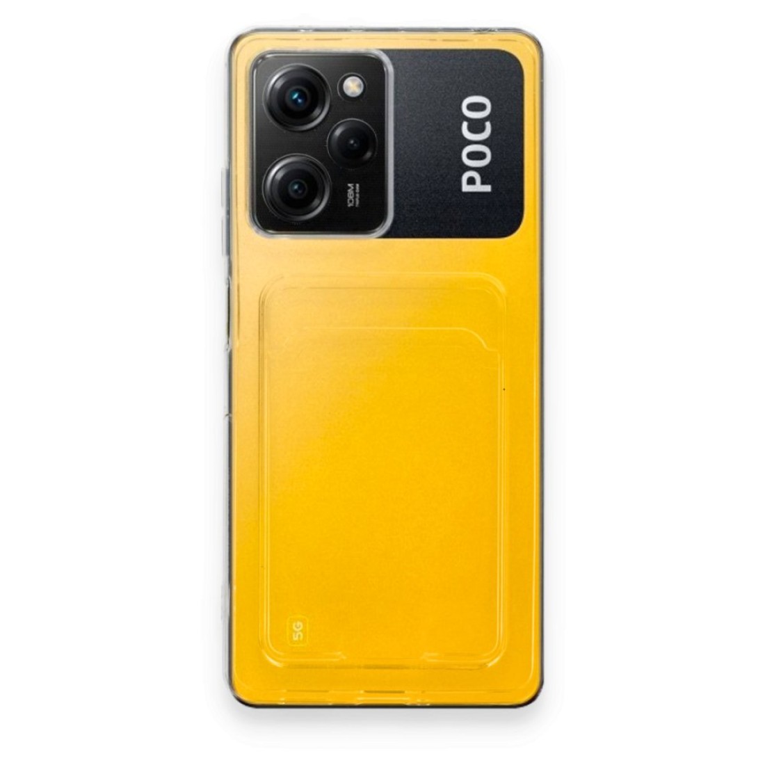  Xiaomi Poco X5 Pro 5G Kılıf Kart Şeffaf Silikon - Şeffaf