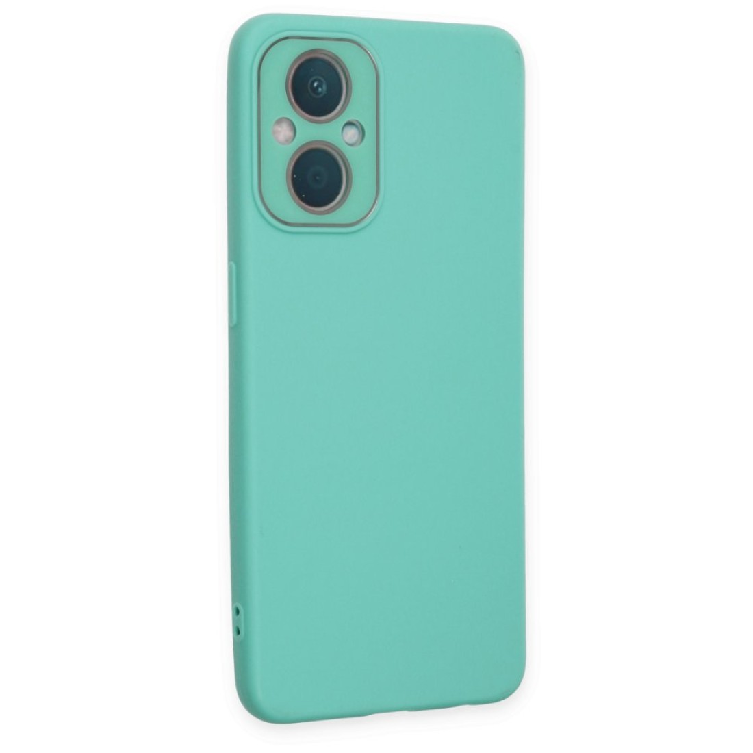  Oppo Reno 8 Lite Kılıf Lansman Glass Kapak - Turkuaz