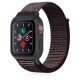 Apple Watch 38mm Hasırlı Cırtcırtlı Kasalı Kordon - Siyah-Mavi Apple Watch 38mm Hasırlı Cırtcırtlı Kasalı Kordon - Siyah-Mavi
