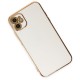 iPhone 12 Kılıf Volet Silikon - Beyaz iPhone 12 Kılıf Volet Silikon - Beyaz