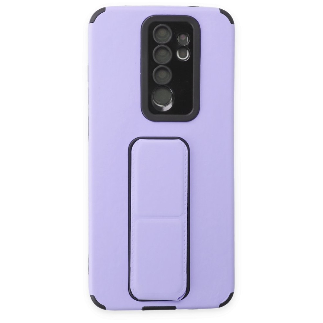  Xiaomi Redmi Note 8 Pro Kılıf Mega Standlı Silikon - Lila