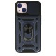  iPhone 15 Kılıf Pars Lens Yüzüklü Silikon - Lacivert