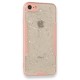 iPhone 7 Kılıf Platin Simli Silikon - Pembe iPhone 7 Kılıf Platin Simli Silikon - Pembe