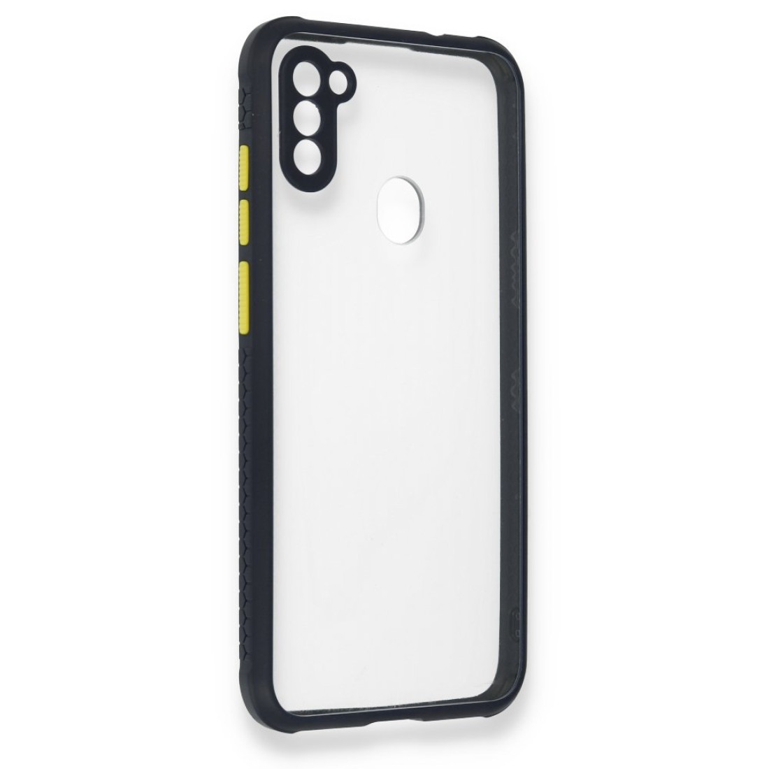  Samsung Galaxy M11 Kılıf Miami Şeffaf Silikon - Lacivert
