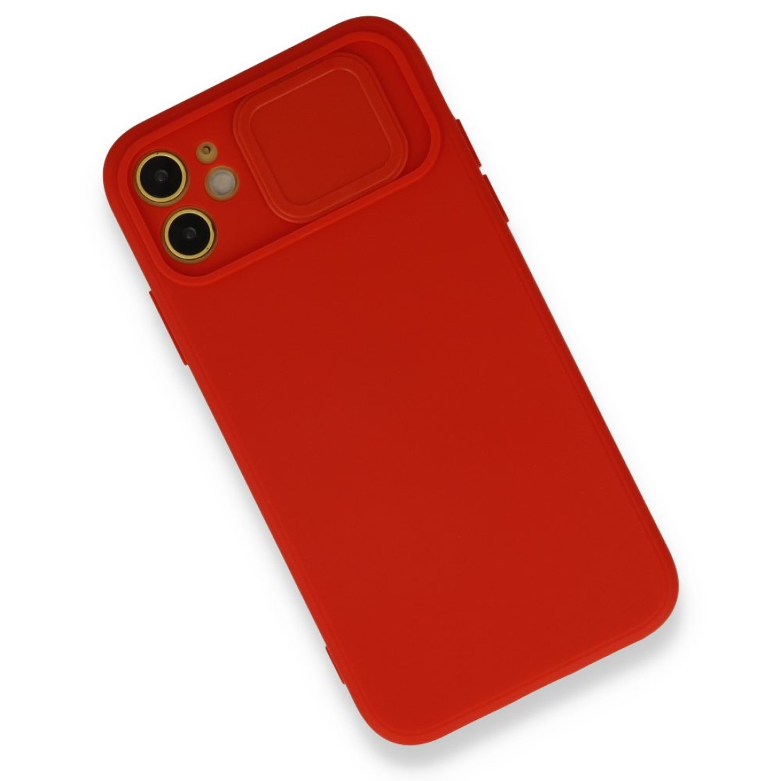 iPhone 12 Mini Kılıf Color Lens Silikon - Kırmızı iPhone 12 Mini Kılıf Color Lens Silikon - Kırmızı