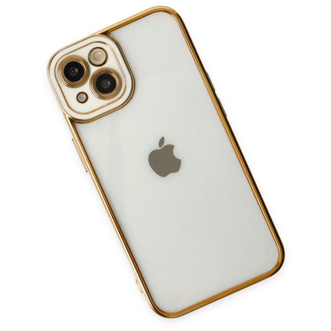  iPhone 14 Plus Kılıf Liva Lens Silikon - Beyaz