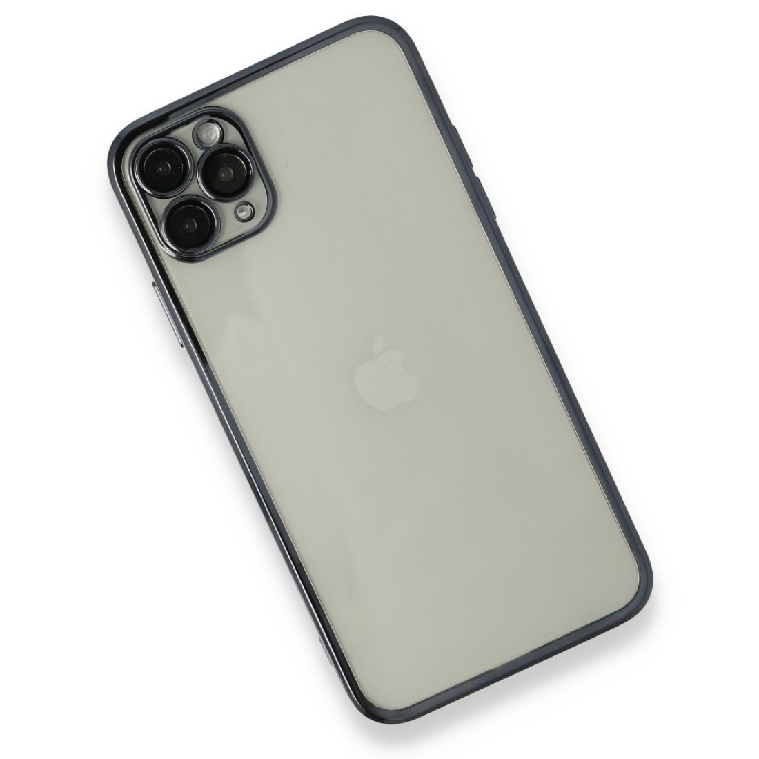  iPhone 11 Pro Kılıf Razer Lensli Silikon - Siyah