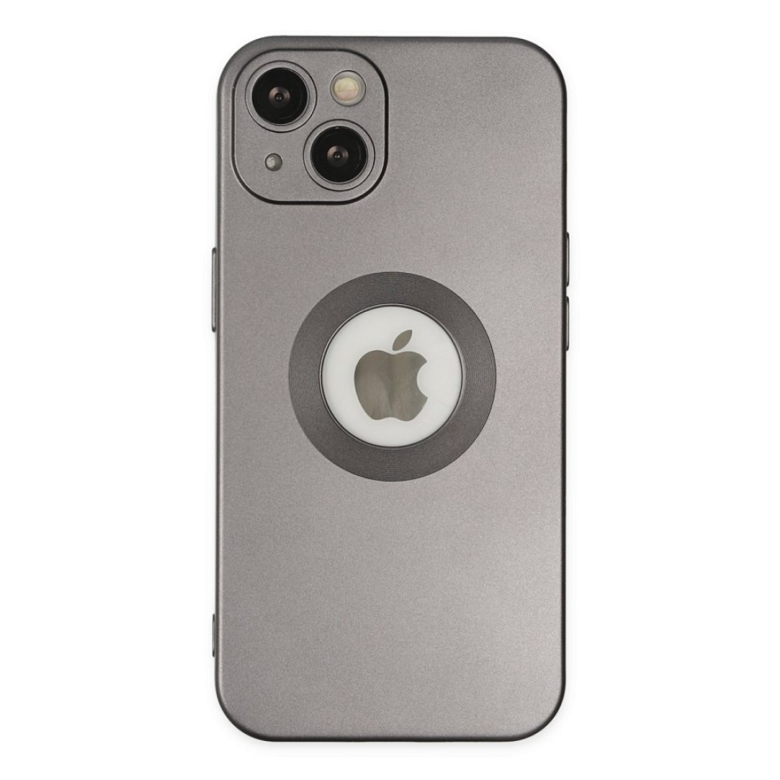  iPhone 14 Plus Kılıf Vamos Lens Silikon - Gri