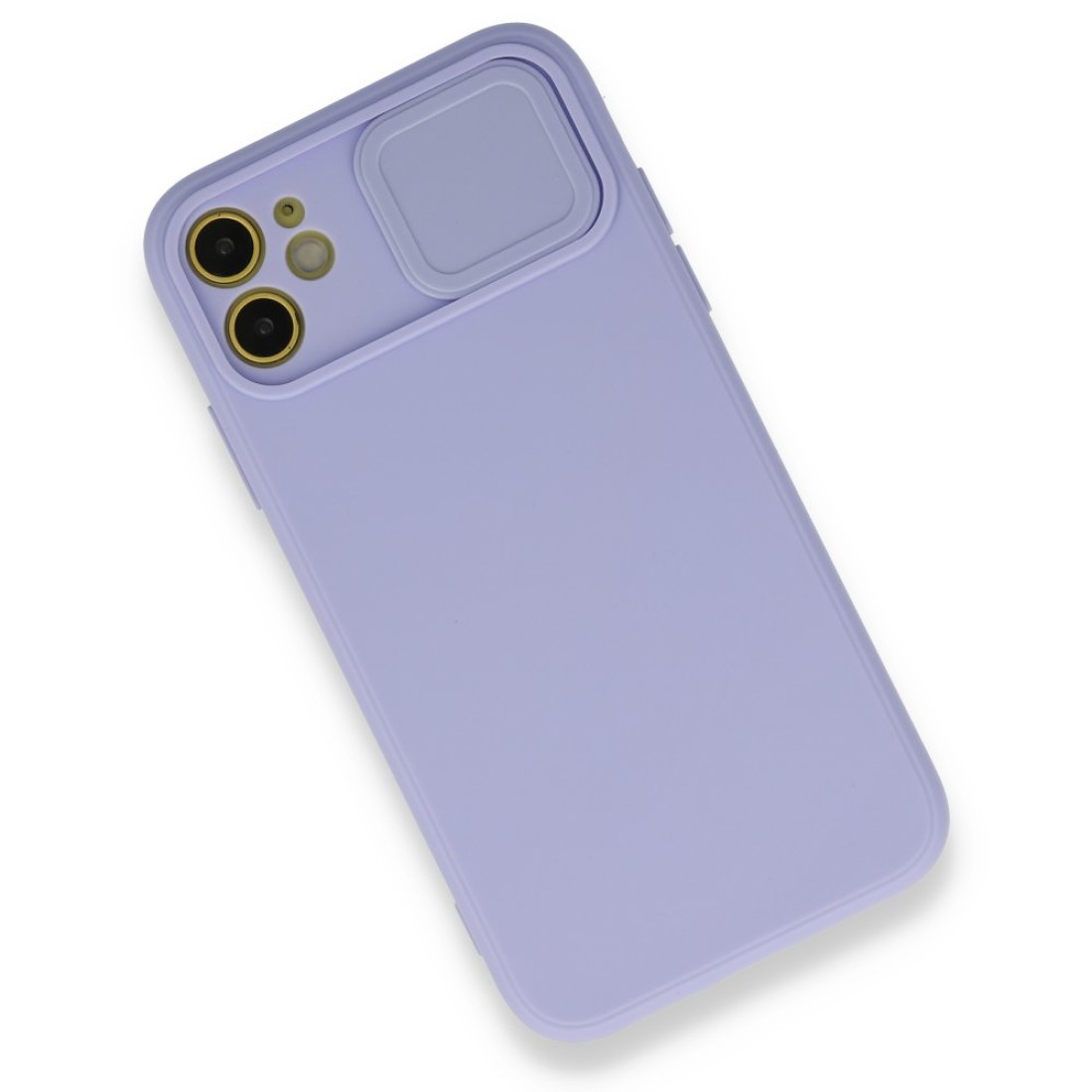 iPhone 12 Mini Kılıf Color Lens Silikon - Mor iPhone 12 Mini Kılıf Color Lens Silikon - Mor