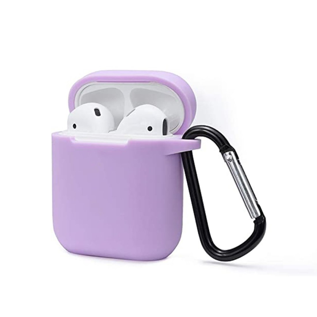  Airpods 2 (2.nesil) Sert Silikon Kılıf - Lila
