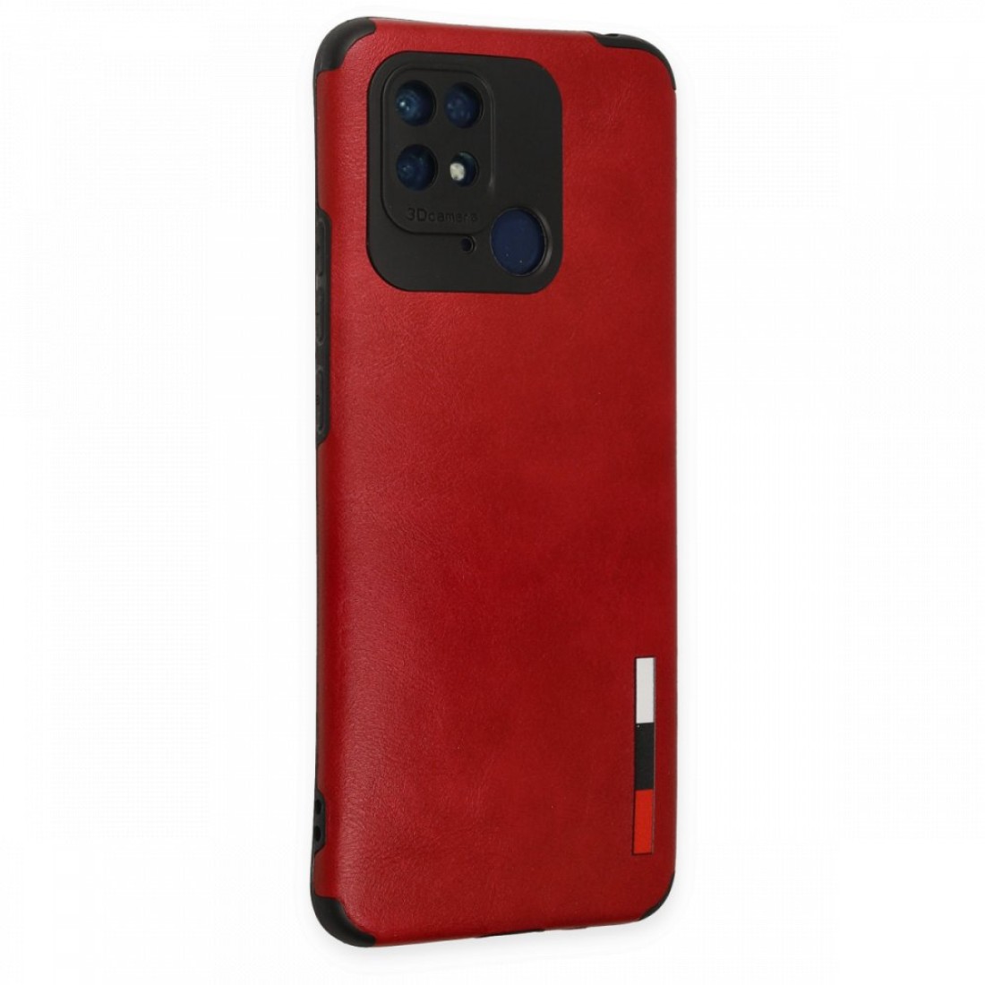  Xiaomi Redmi 10C Kılıf Loop Deri Silikon - Kırmızı