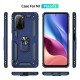  Xiaomi Redmi K40 Kılıf Sofya Yüzüklü Silikon Kapak - Lacivert