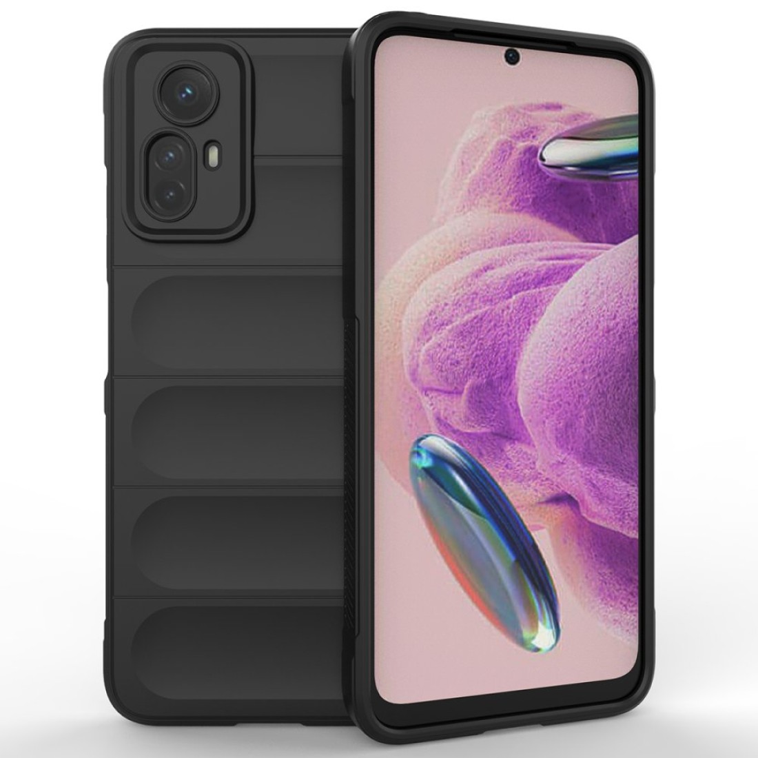  Xiaomi Redmi Note 12S Kılıf Optimum Silikon - Siyah