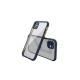  iPhone 12 Mini Kılıf Miami Şeffaf Silikon - Lacivert