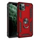  iPhone 11 Pro Kılıf Sofya Yüzüklü Silikon Kapak - Kırmızı