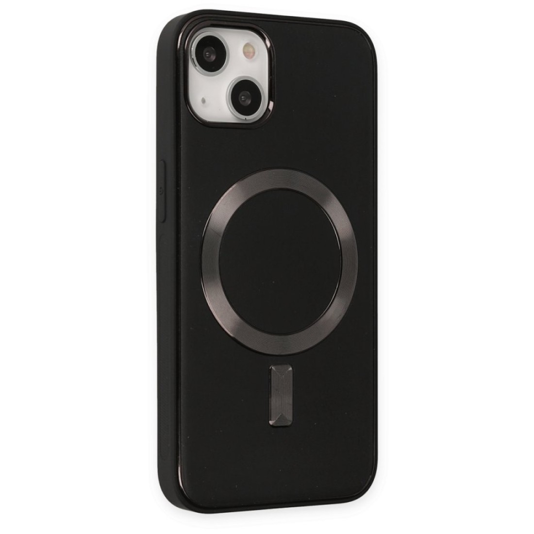  iPhone 14 Plus Kılıf Coco Deri Magneticsafe Silikon - Siyah