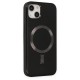  iPhone 14 Plus Kılıf Coco Deri Magneticsafe Silikon - Siyah