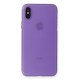 iPhone XS Max Kılıf PP Ultra İnce Kapak - Mor iPhone XS Max Kılıf PP Ultra İnce Kapak - Mor