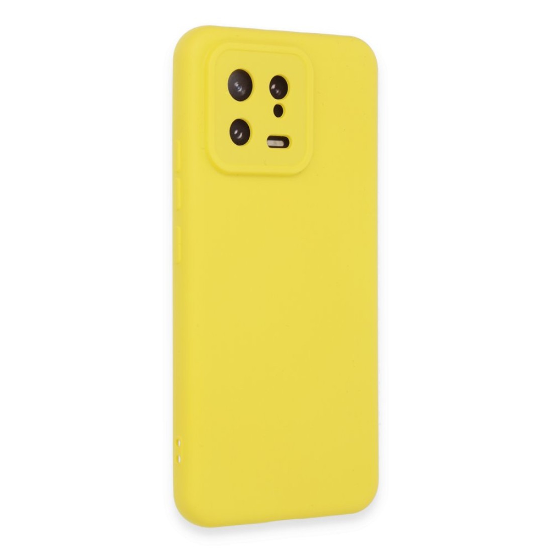 Xiaomi Mi 13 Kılıf Nano içi Kadife Silikon - Sarı Xiaomi Mi 13 Kılıf Nano içi Kadife Silikon - Sarı
