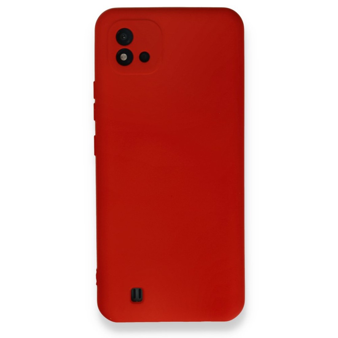  Realme C11 2021 Kılıf Nano içi Kadife Silikon - Kırmızı