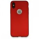  iPhone XS Kılıf First Silikon - Bordo