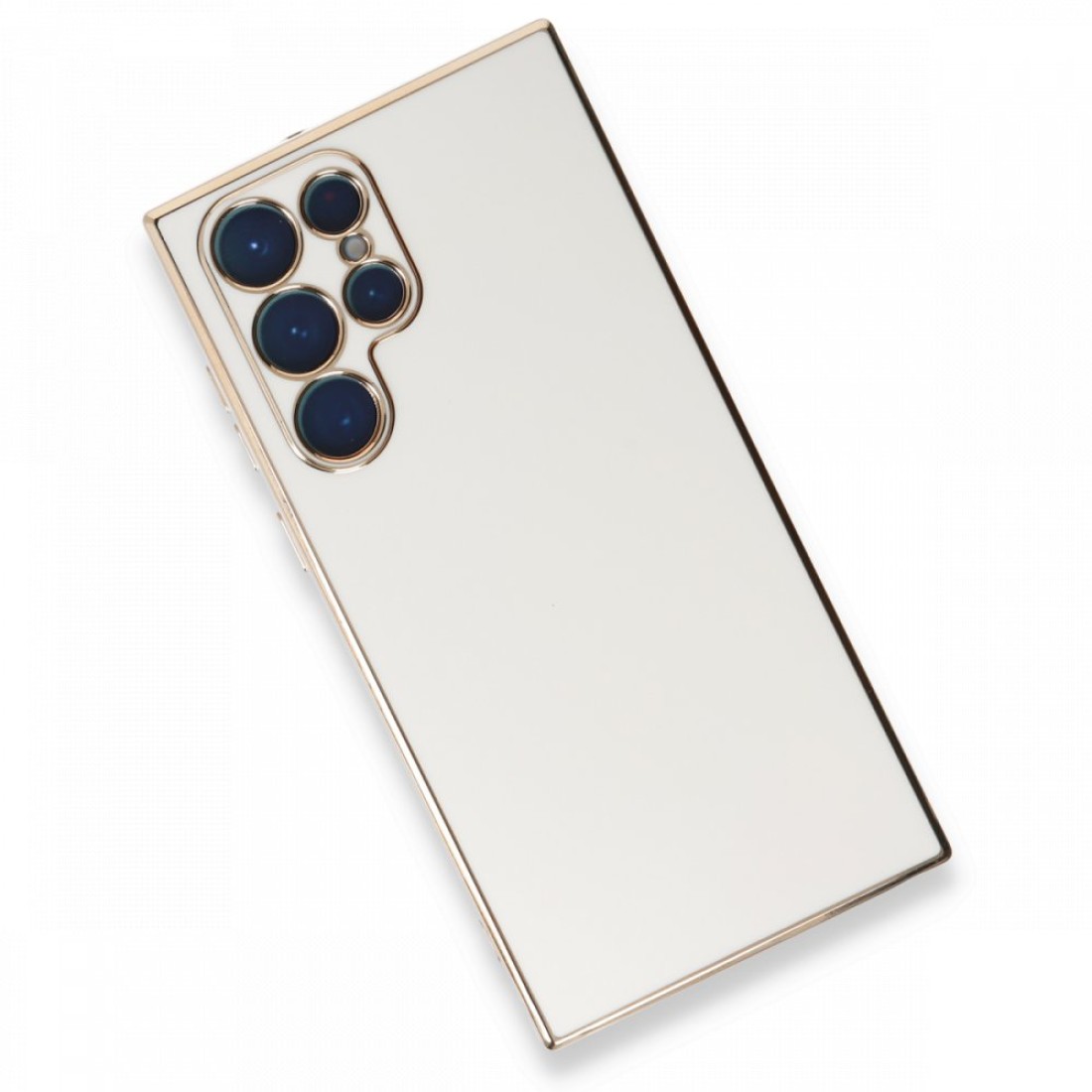  Samsung Galaxy S22 Ultra Kılıf Volet Silikon - Beyaz