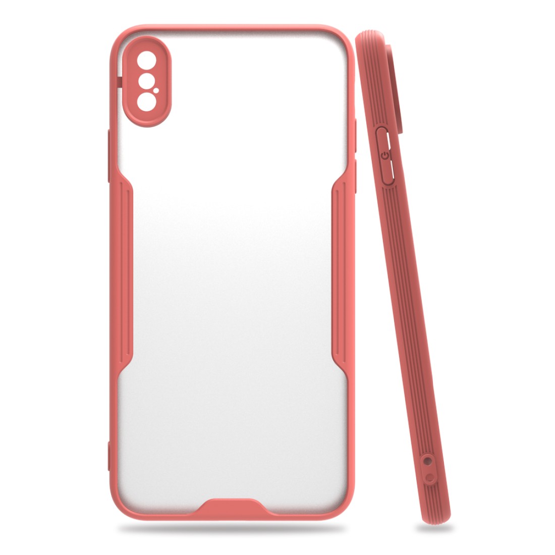  iPhone XS Max Kılıf Platin Silikon - Pembe