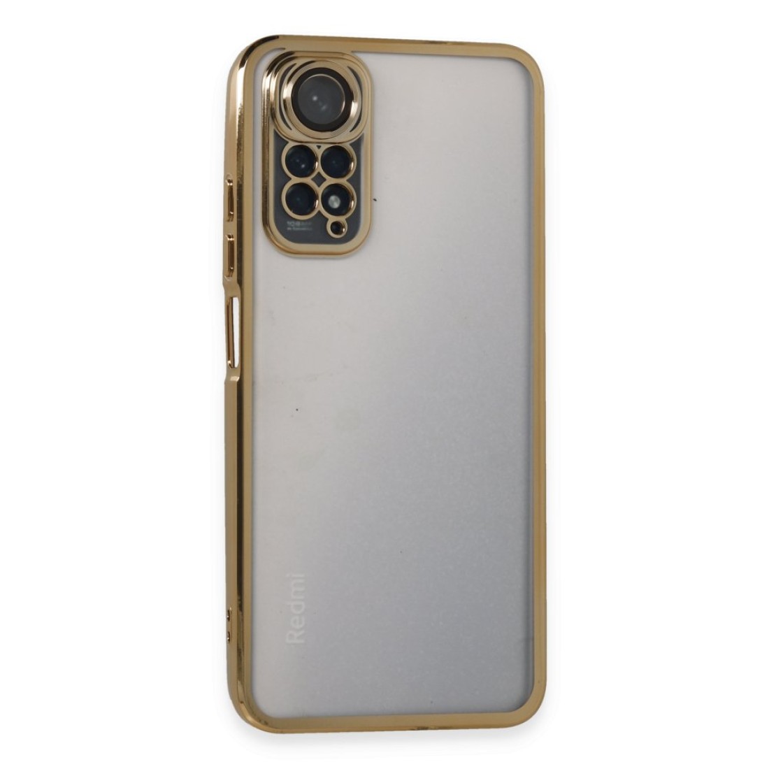  Xiaomi Redmi Note 11 4G Kılıf Razer Lensli Silikon - Gold