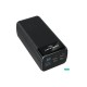 Konfulon A21S Led Işıklı Powerbank 40.000 mAh - Siyah Konfulon A21S Led Işıklı Powerbank 40.000 mAh - Siyah
