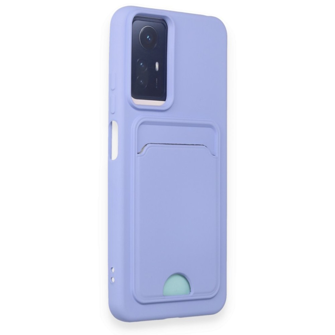  Xiaomi Redmi Note 12S Kılıf Kelvin Kartvizitli Silikon - Lila