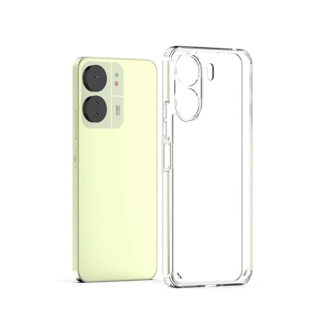  Xiaomi Redmi 13C Kılıf Lüx Şeffaf Silikon