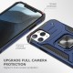 iPhone 13 Pro Max Kılıf Zegna Yüzüklü Silikon Kapak - Mavi iPhone 13 Pro Max Kılıf Zegna Yüzüklü Silikon Kapak - Mavi