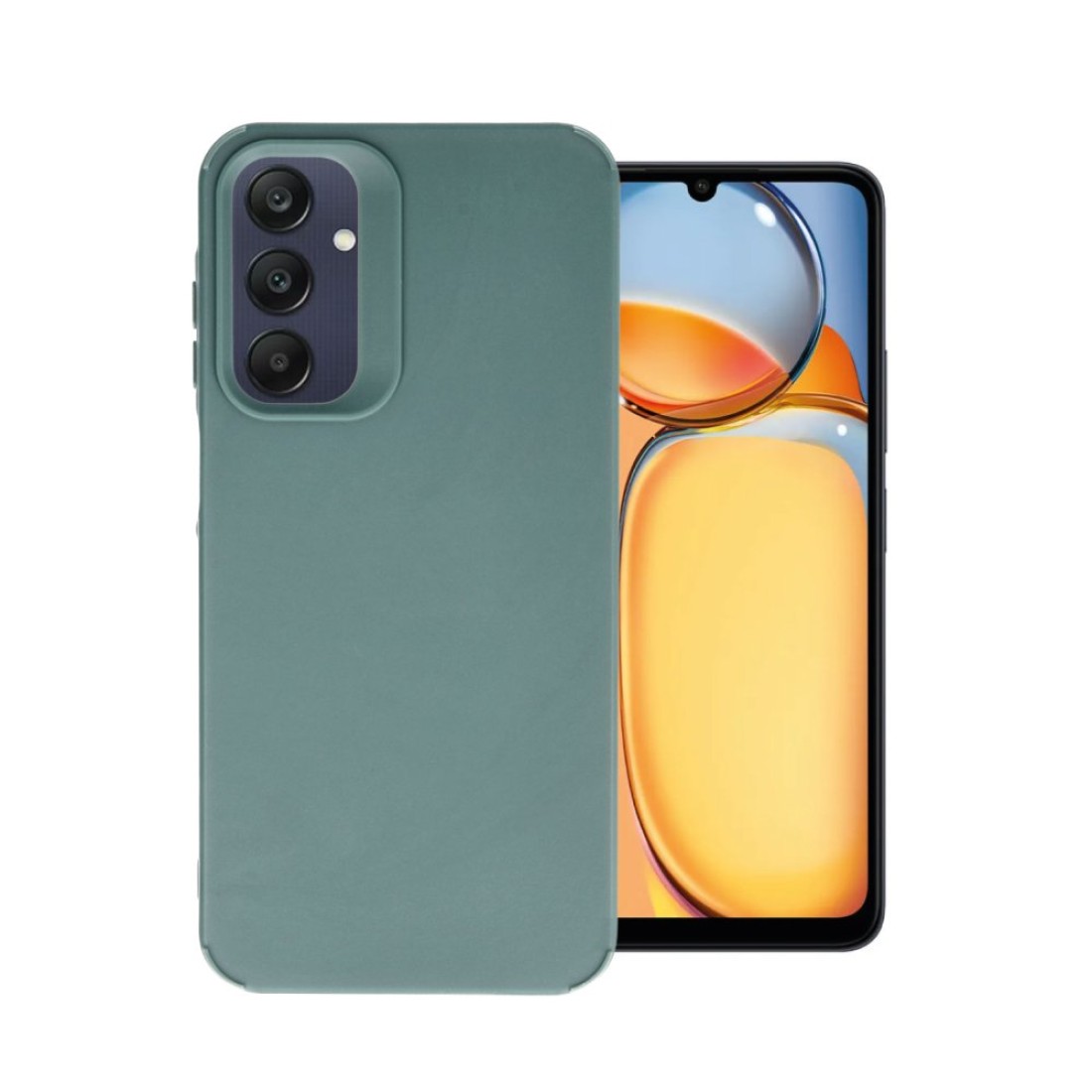  Samsung Galaxy A05S Kılıf Petro Silikon - Koyu Yeşil