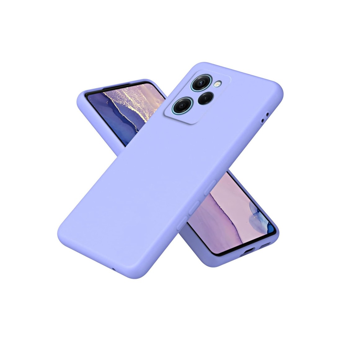  Xiaomi Poco X5 Pro 5G Kılıf Nano içi Kadife Silikon - Lila