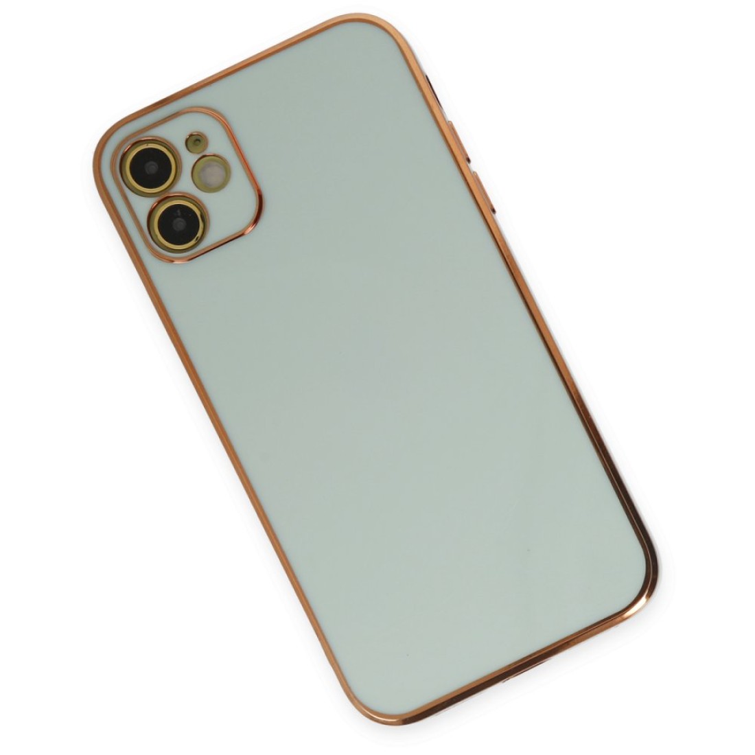 iPhone 12 Kılıf Volet Silikon - Açık Yeşil iPhone 12 Kılıf Volet Silikon - Açık Yeşil