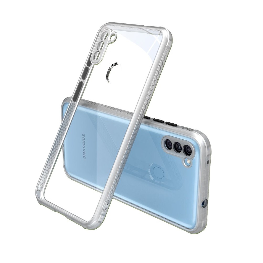  Samsung Galaxy M11 Kılıf Miami Şeffaf Silikon - Şeffaf