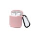  Airpods 2 (2.nesil) Sert Silikon Kılıf - Pudra