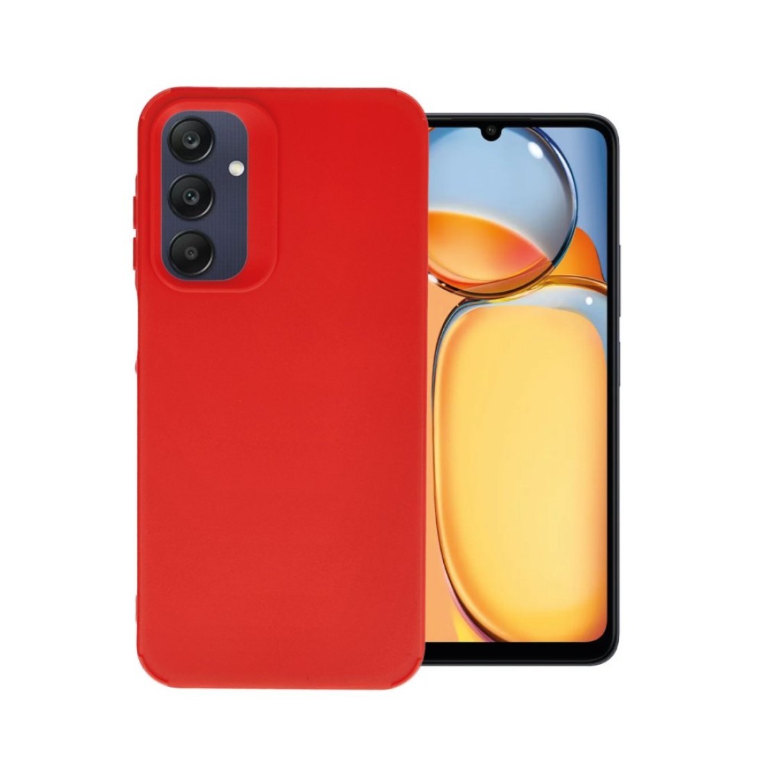  Samsung Galaxy A05S Kılıf Petro Silikon - Kırmızı