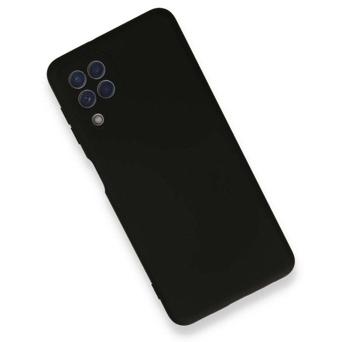  Samsung Galaxy M32 Kılıf Nano içi Kadife Silikon - Siyah