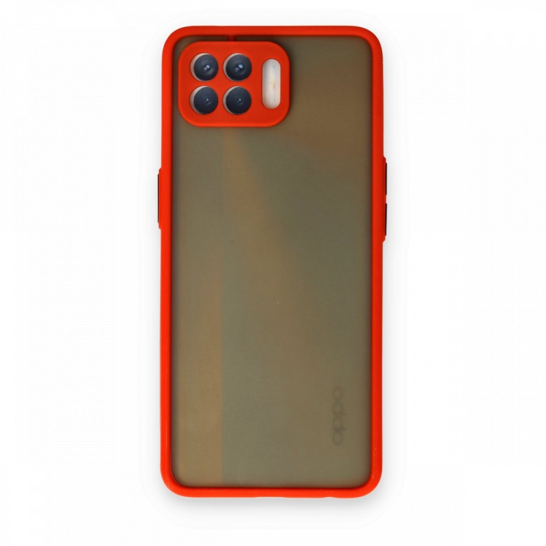  Oppo Reno 4 Lite Kılıf Montreal Silikon Kapak - Kırmızı
