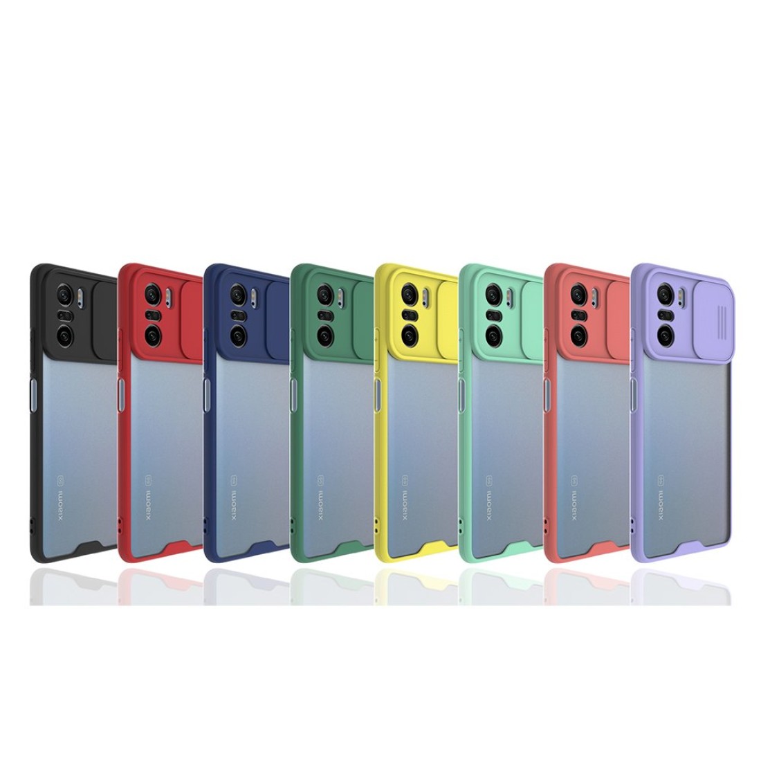 Xiaomi Redmi K40 Kılıf Platin Kamera Koruma Silikon - Lacivert Xiaomi Redmi K40 Kılıf Platin Kamera Koruma Silikon - Lacivert