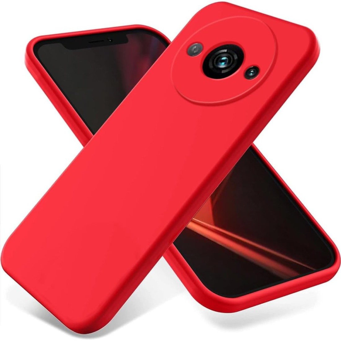  Xiaomi Redmi A3 4G Kılıf First Silikon - Kırmızı