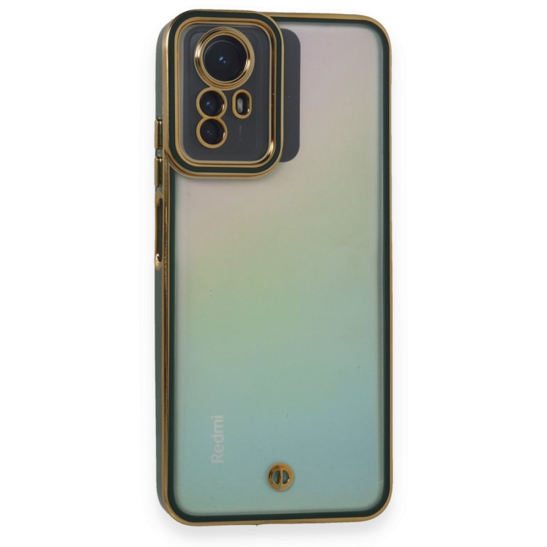  Xiaomi Redmi Note 12S Kılıf Liva Lens Silikon - Yeşil