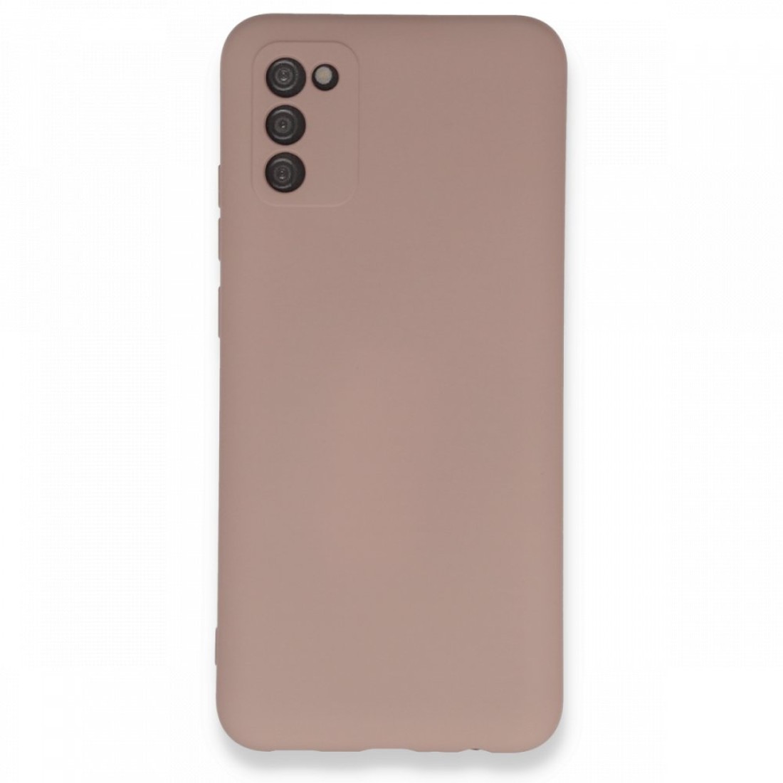  Samsung Galaxy A03S Kılıf Nano içi Kadife Silikon - Pudra