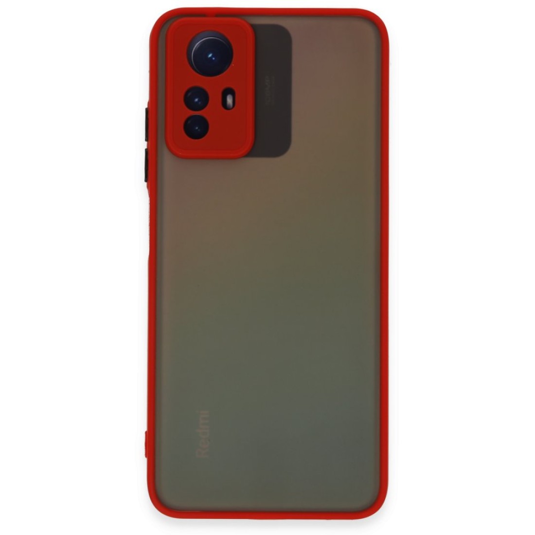  Xiaomi Redmi Note 12S Kılıf Montreal Silikon Kapak - Kırmızı