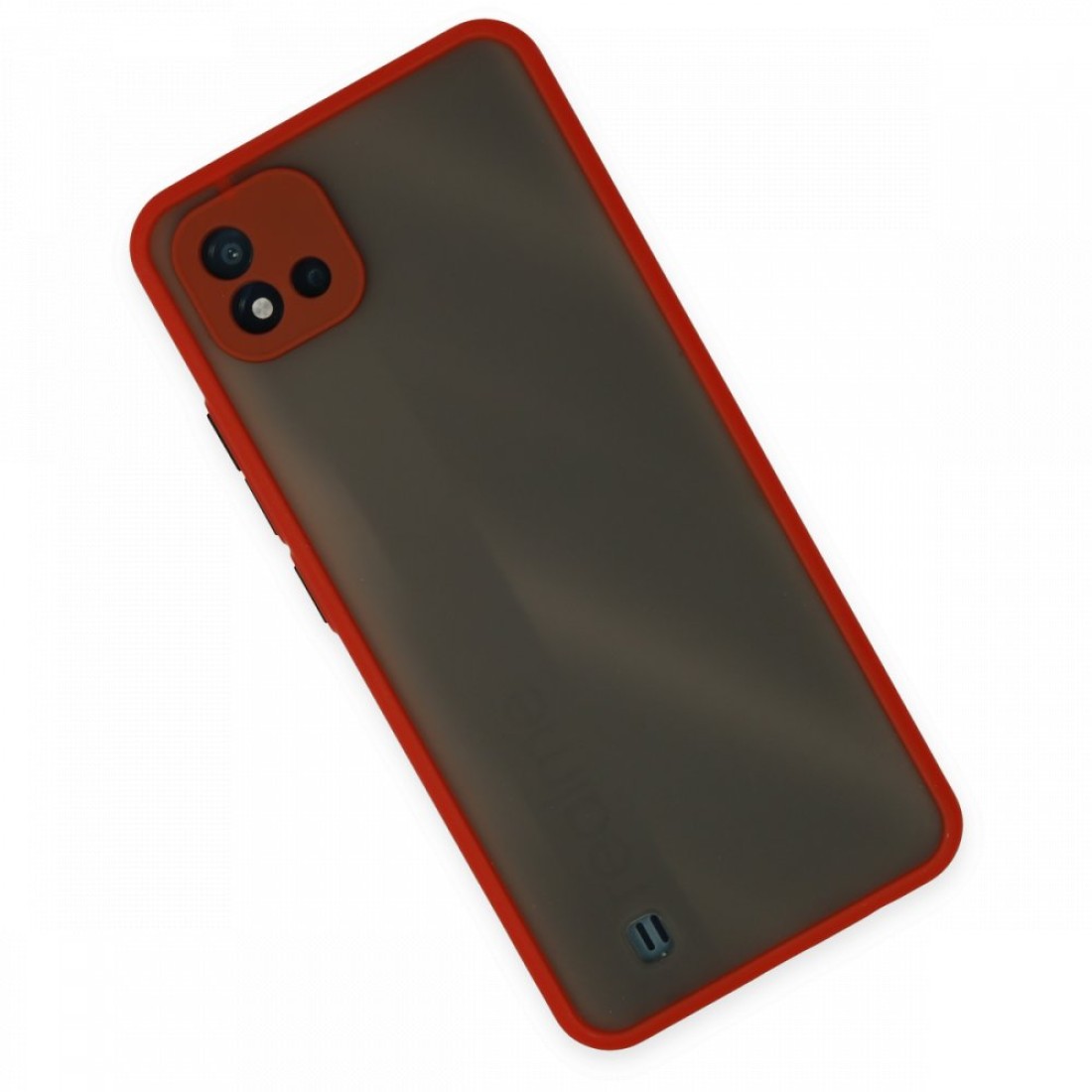  Realme C11 2021 Kılıf Montreal Silikon Kapak - Kırmızı